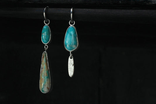 Royston Ribbon Turquoise Earrings #2