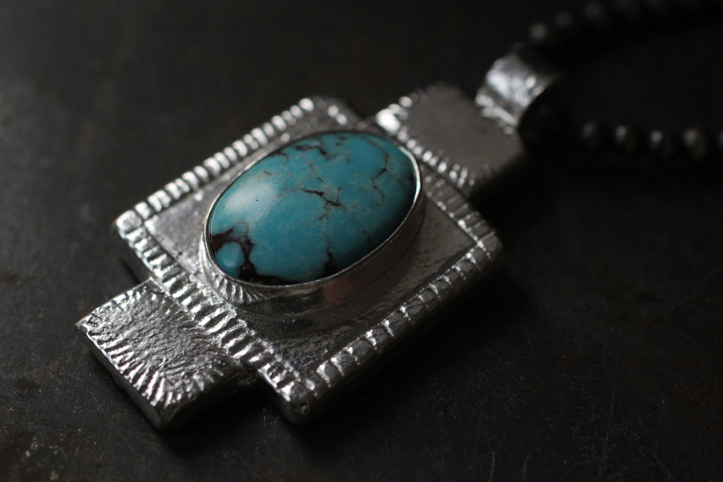 Candelaria Turquoise | Sandcasting Pendant