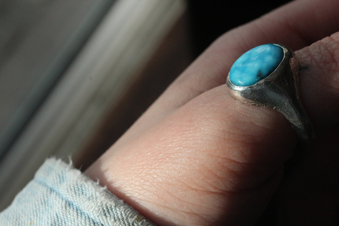 Birds Eye (Kingman) Turquoise Ring