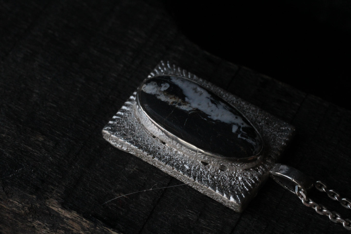 White Buffalo Turquoise Pendant