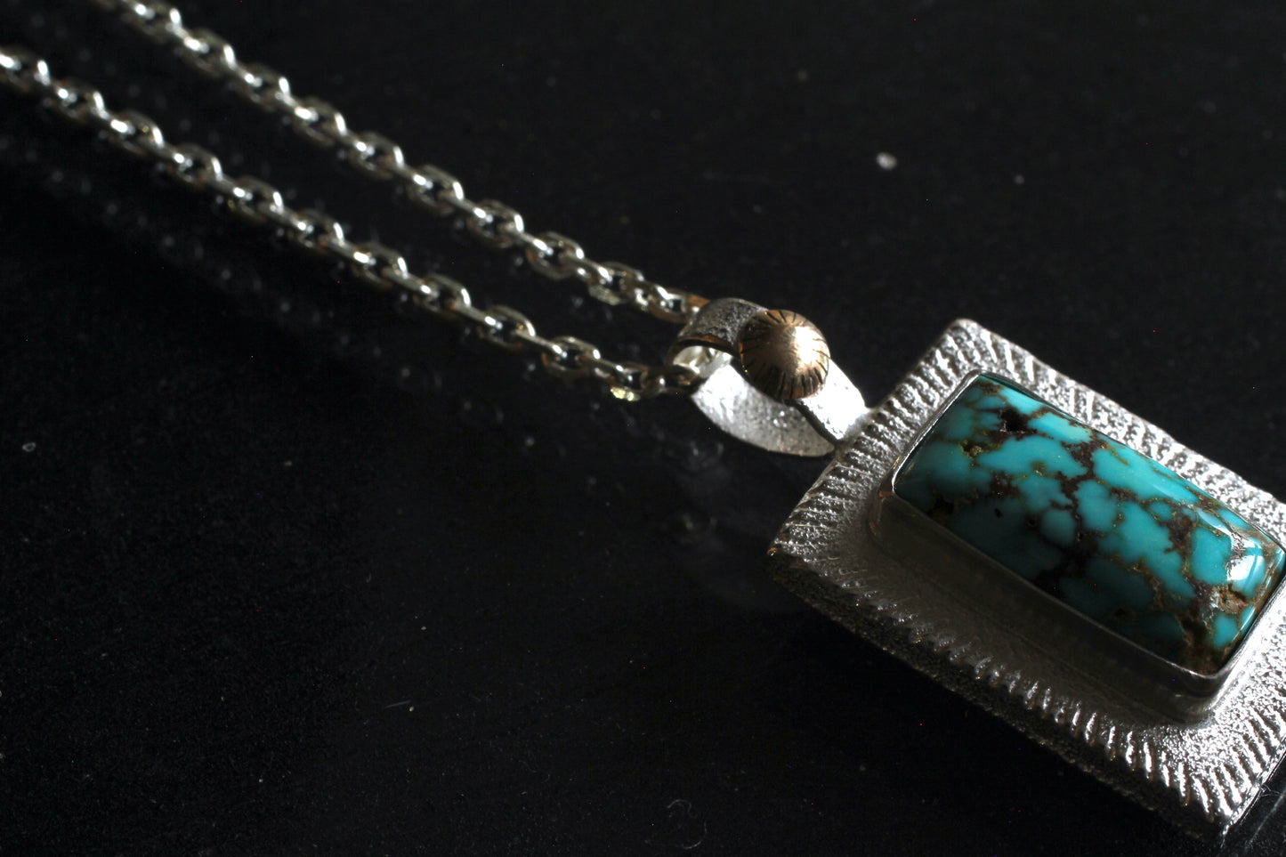 Kingman Brown Web | sand and sun | silver950, 10k Gold