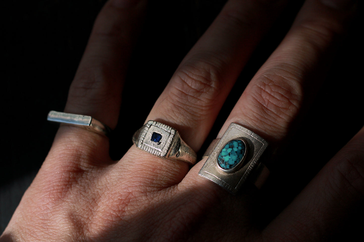 Ancient Sand Ring | Sapphire