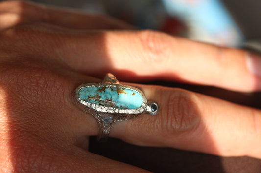 Melt 1 Ring | Royston and Montana Sapphire