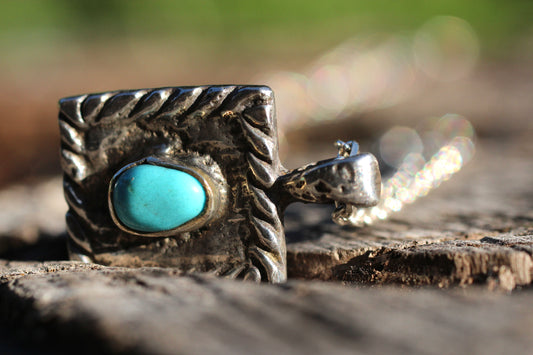 Sleeping Beauty Turquoise Pendant