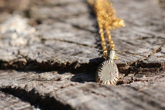 Golden Stamps Pendant