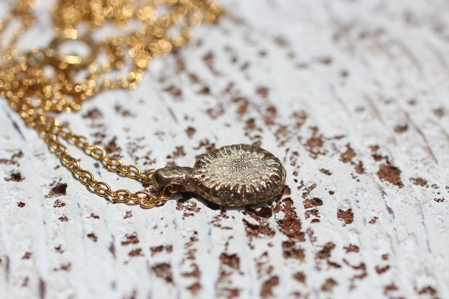 Golden Stamps Pendant