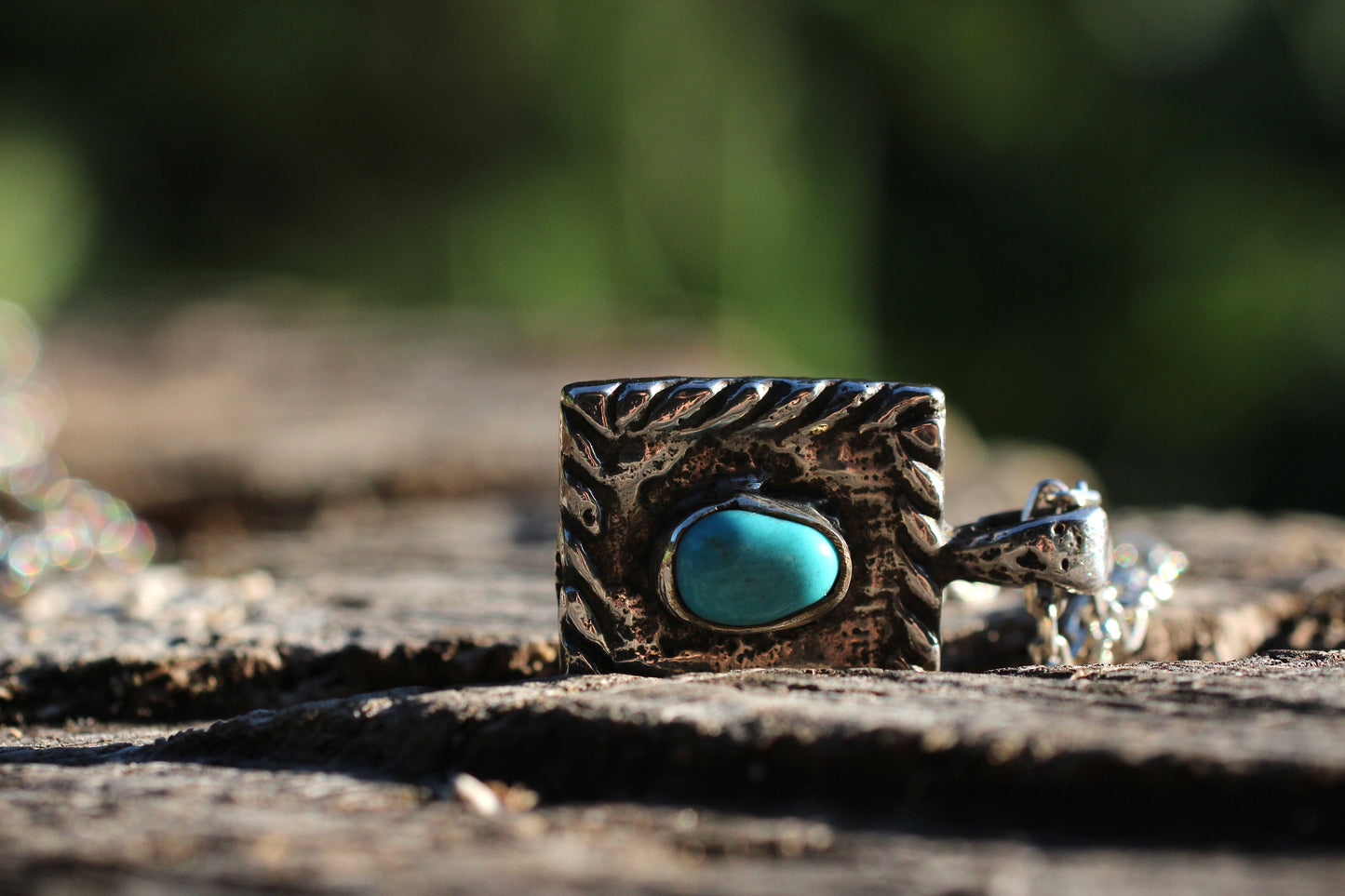 Sleeping Beauty Turquoise Pendant