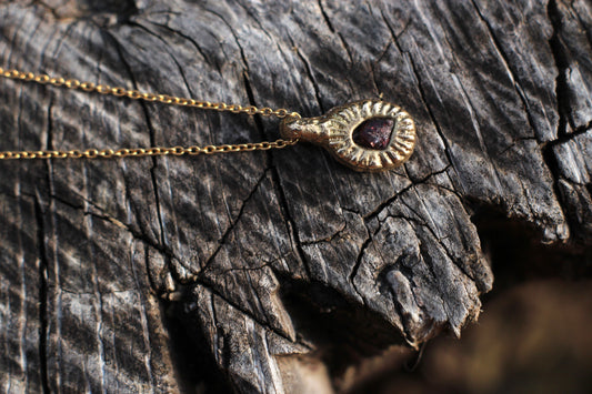 Rough Garnet Pendant