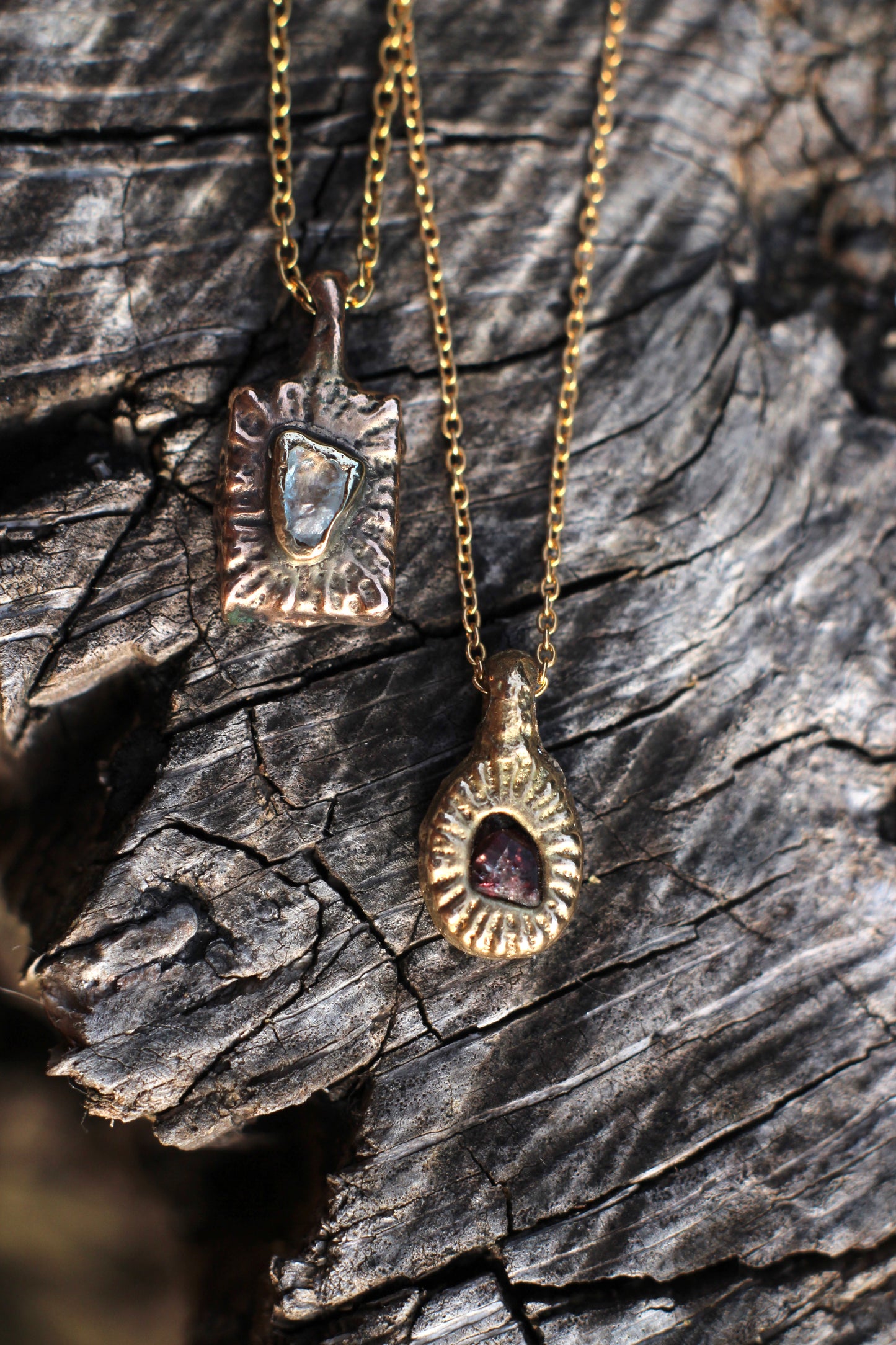 Rough Garnet Pendant