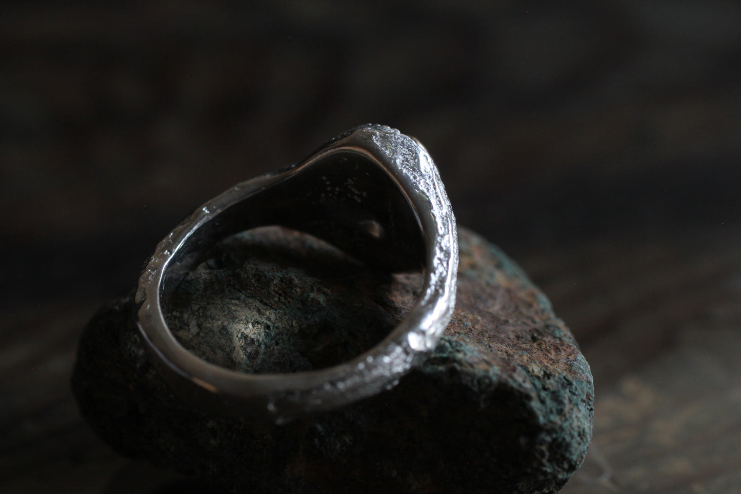 Melt Sun series | Goldenhills Turquoise | 900 coin style silver| 10k gold bezel