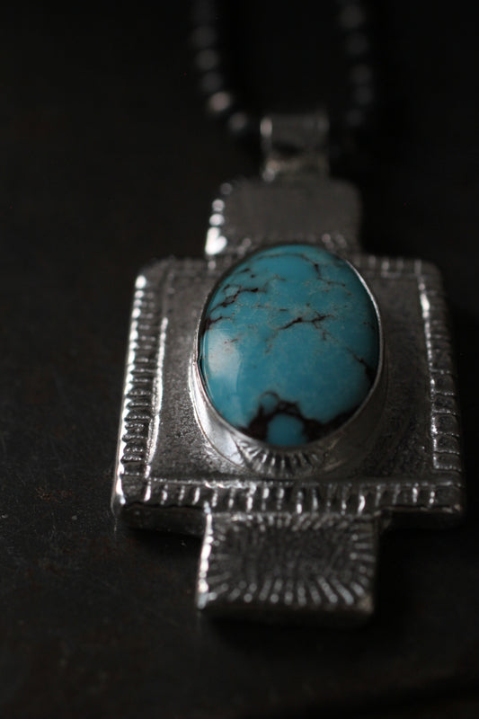 Candelaria Turquoise | Sandcasting Pendant