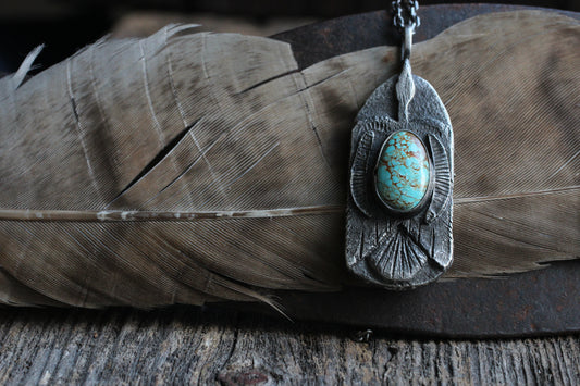 Goose Top Pendant | No. 8 Turquoise