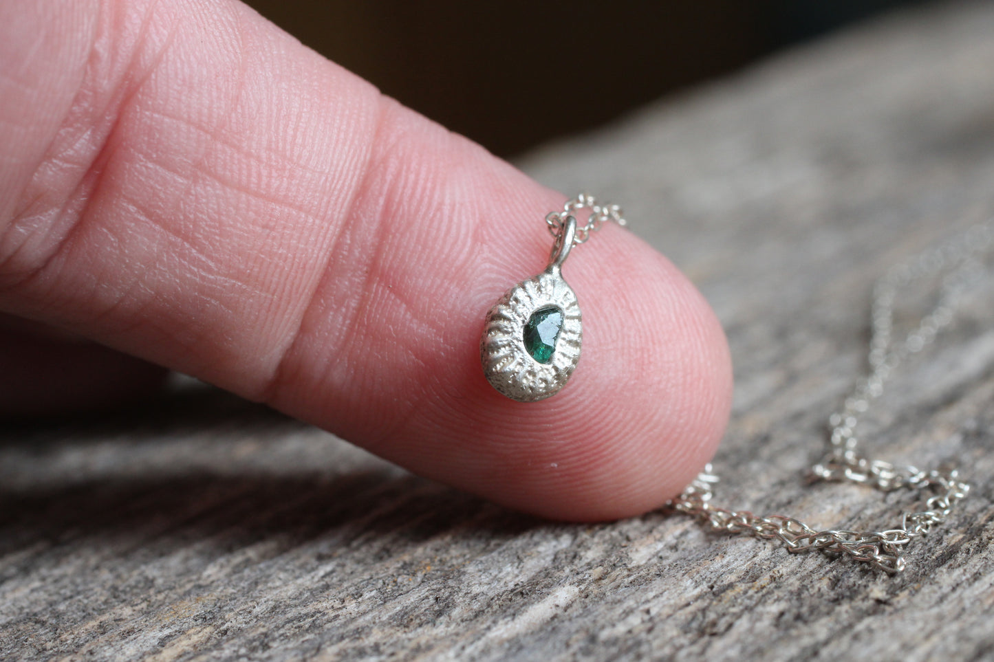 Sand Sun Pendant #2 | Emerald