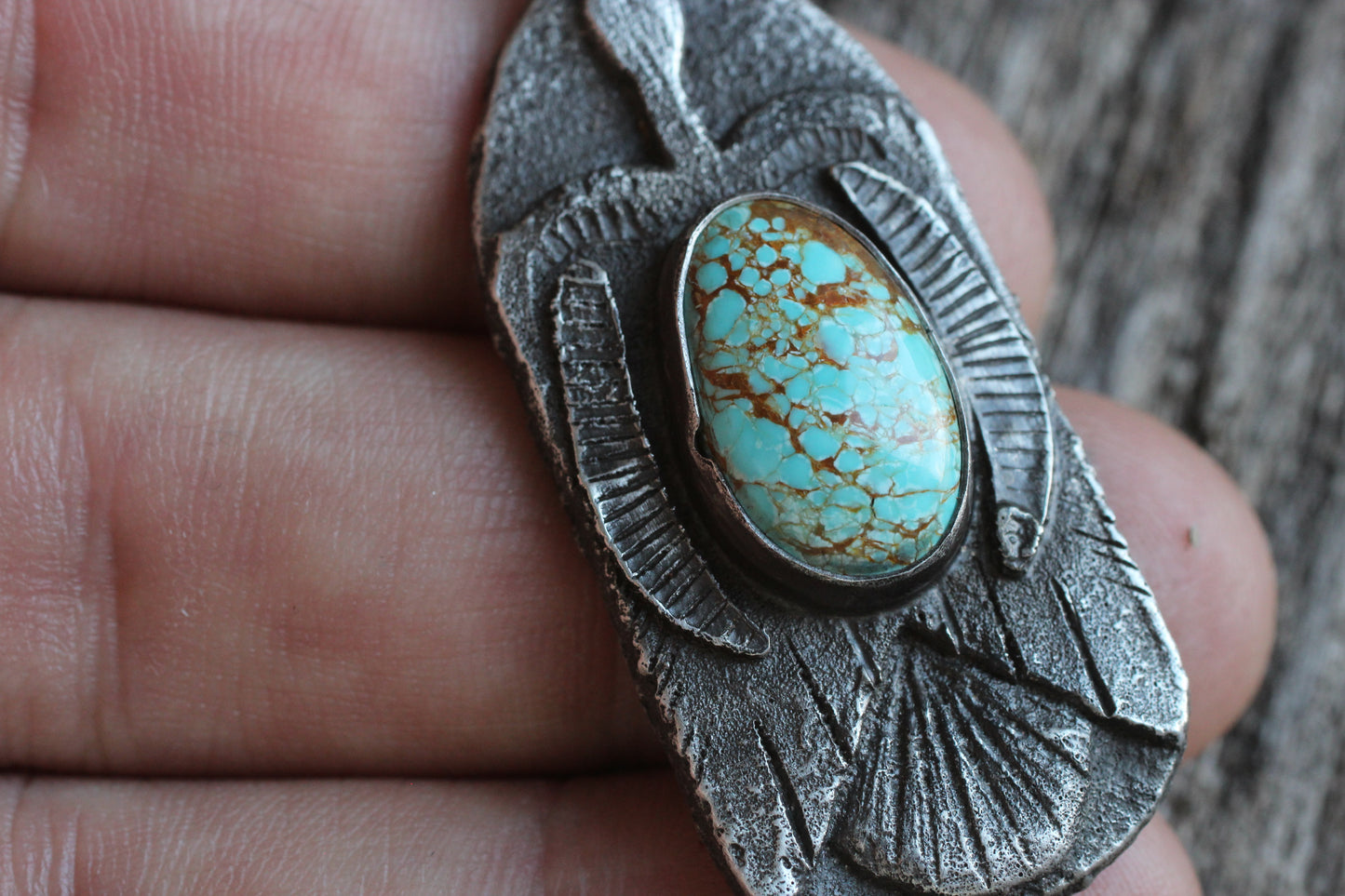 Goose Top Pendant | No. 8 Turquoise