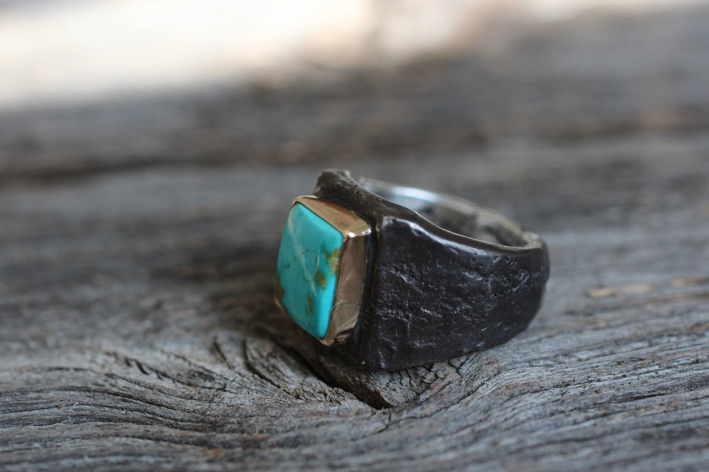 Melt 1 Series Black & Gold #2 | Royston Turquoise