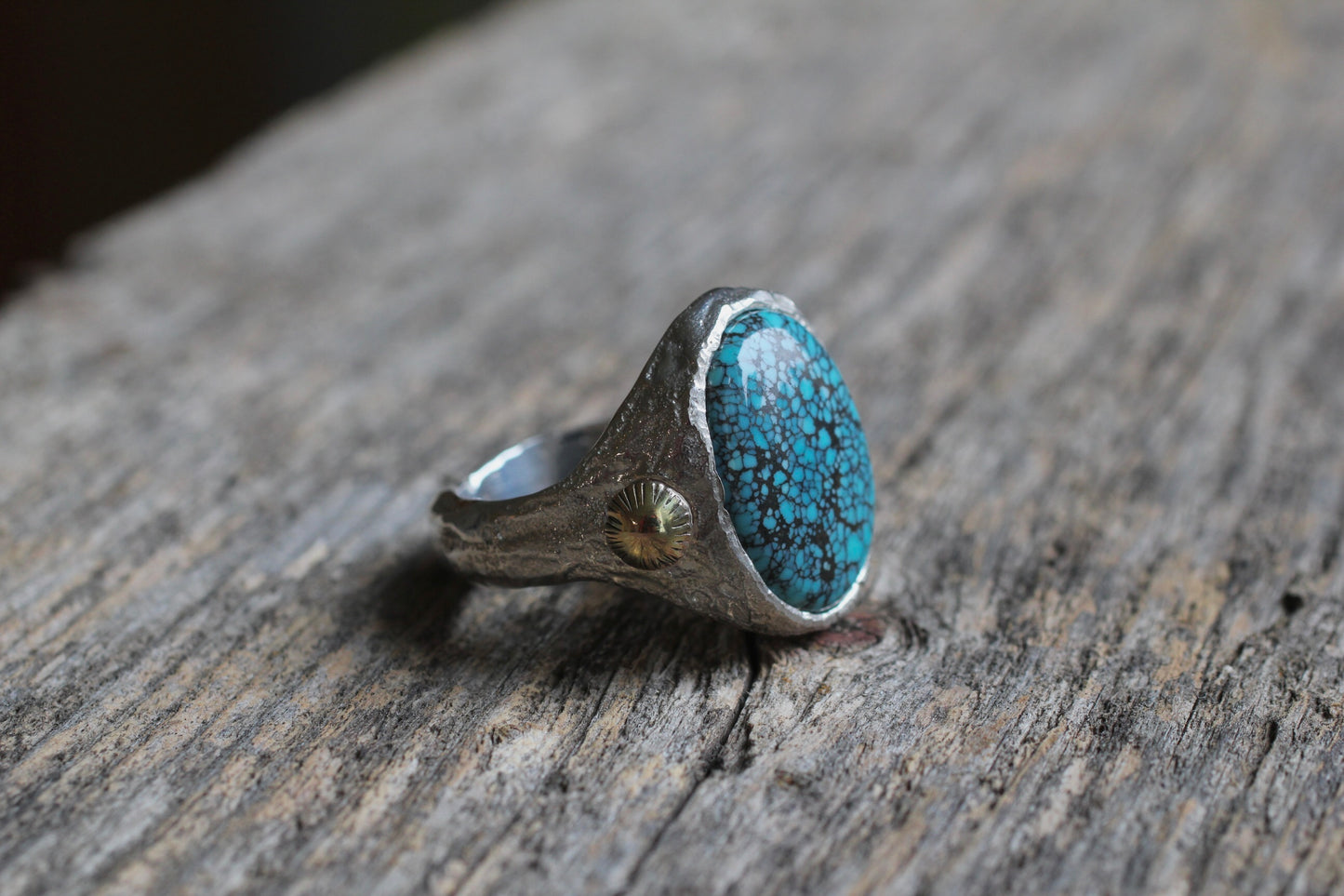 Golden Ring Series #3 | Blue Moon Turquoise