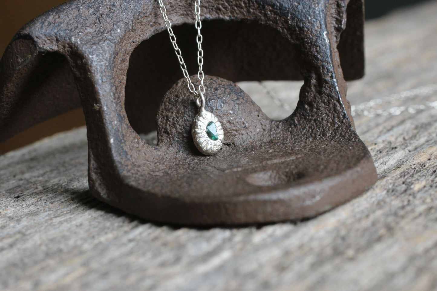 Sand Sun Pendant #2 | Emerald