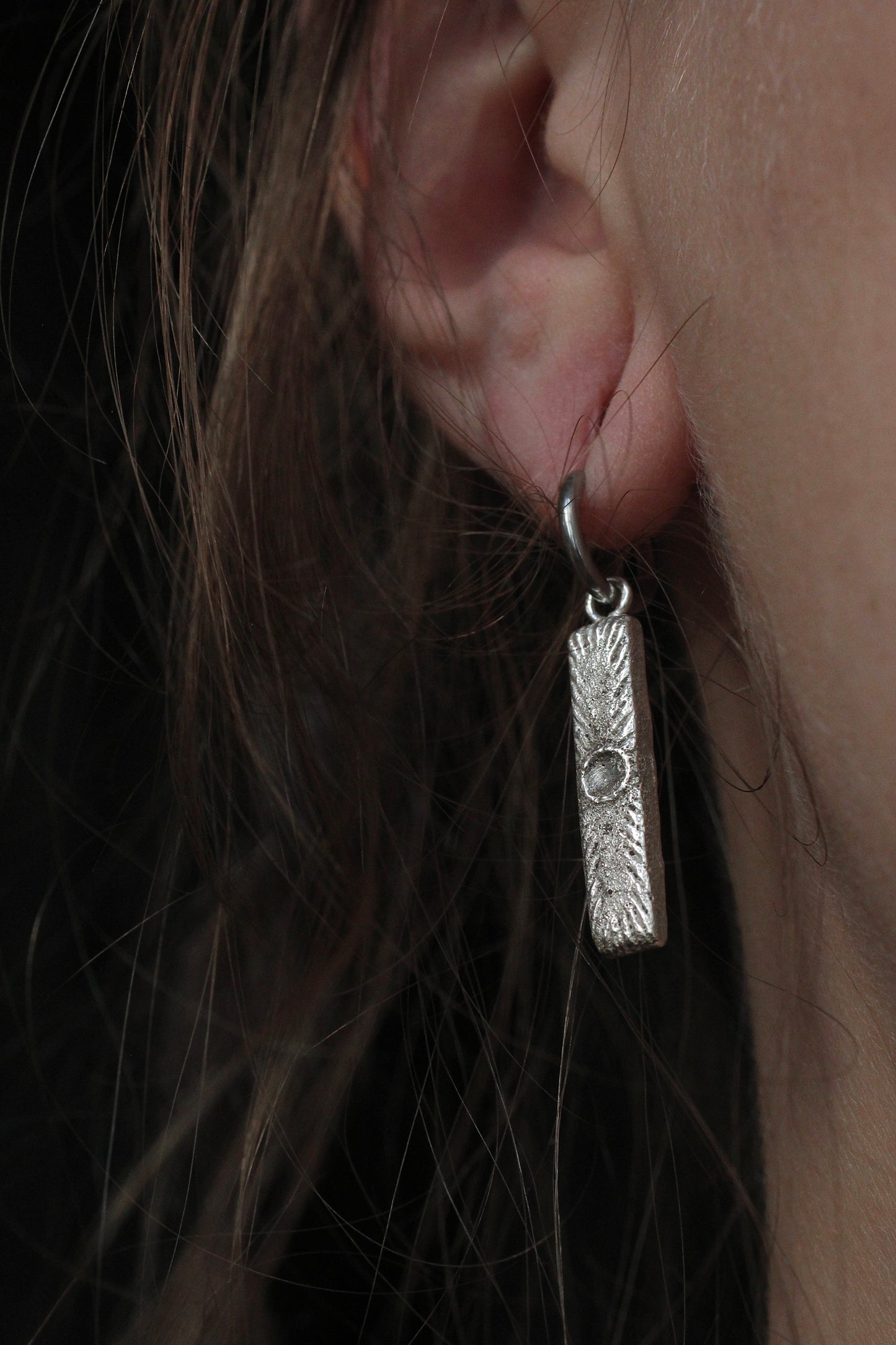 Standing Figure Earrings | Silver