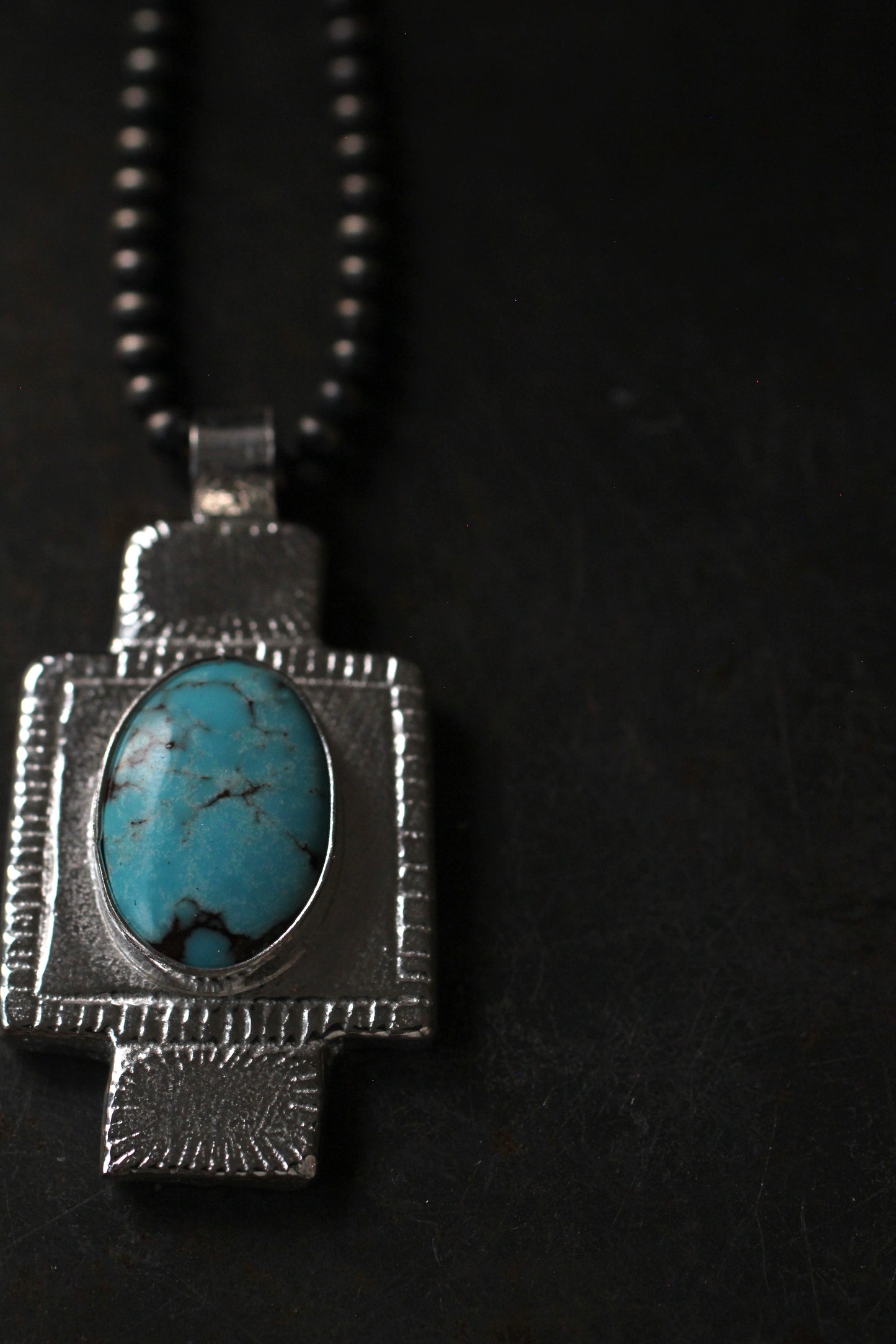 Candelaria Turquoise | Sandcasting Pendant