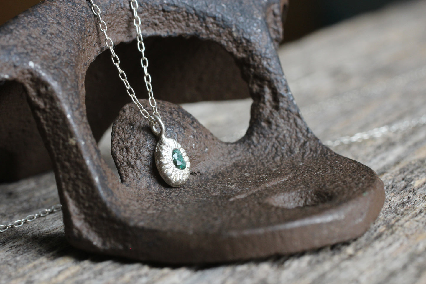 Sand Sun Pendant #2 | Emerald