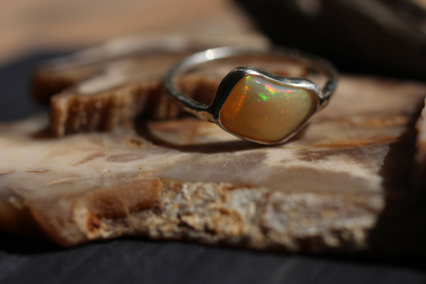 Sunset Opal Ring
