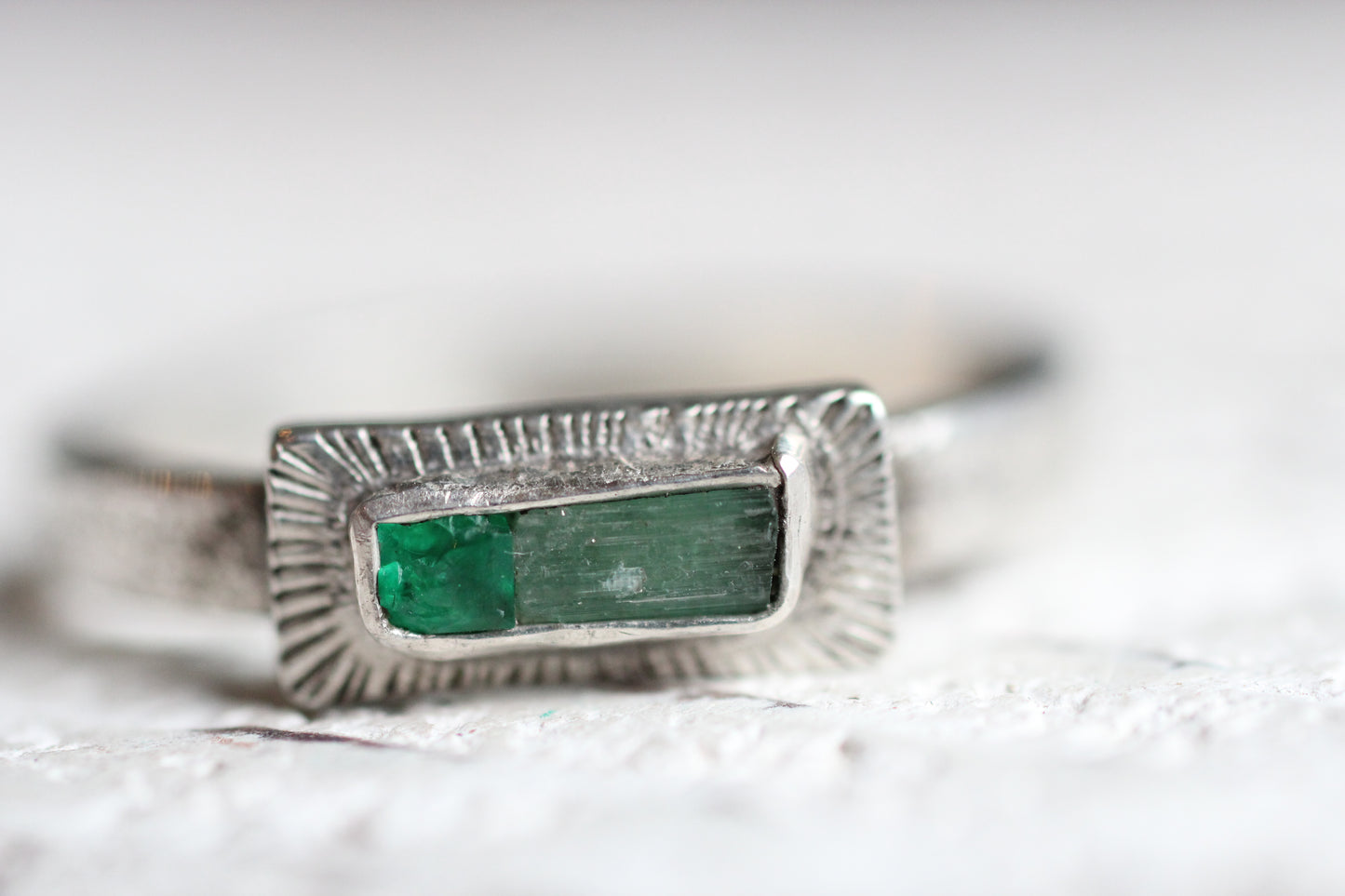 Emerald & Aqua Ring