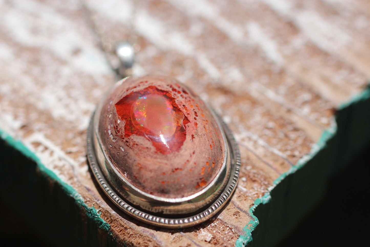 Bright Red Pendant | Opal